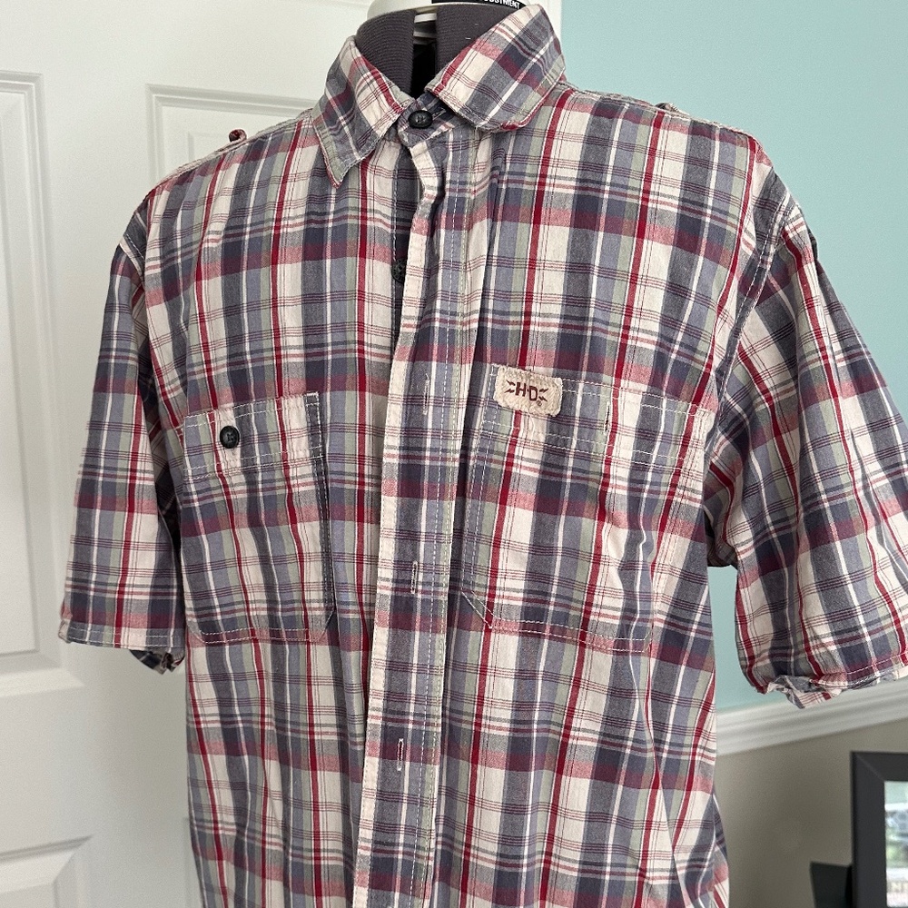 Plaid Mens Medium Harley Davidson shirt